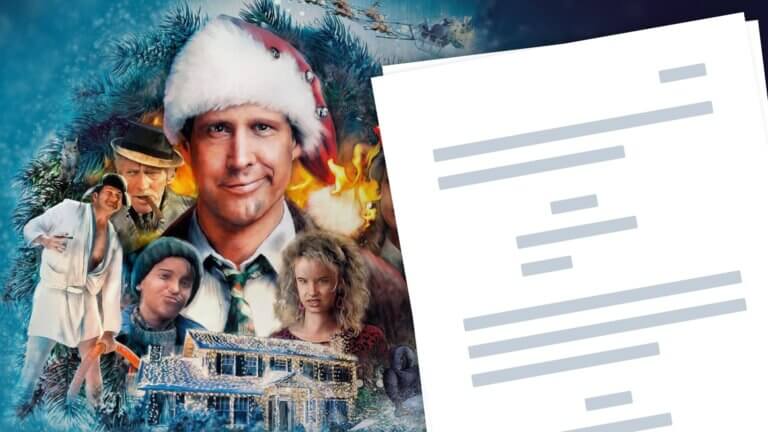 Christmas Vacation Script PDF Download Quotes - Characters - Featured