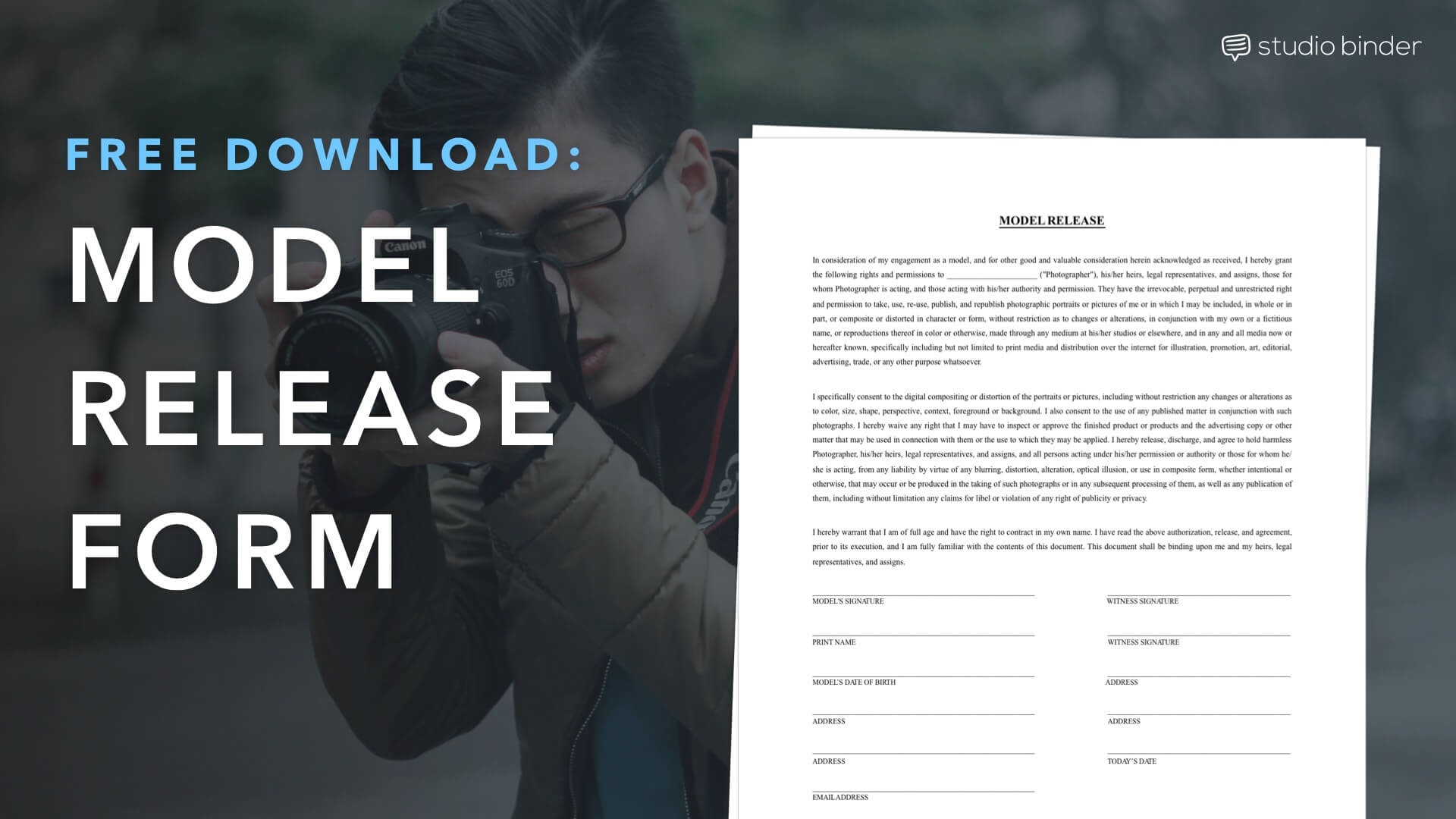 FREE Model Release Form Template Download PDF - Featured Image - StudioBinder